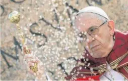  ??  ?? El Papa Francisco en la misa del pasado Domingo de RamosEFE