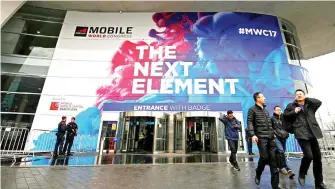  ??  ?? Along with launches of new smartphone­s from major players like Huawei and LG, two former giants — Nokia and BlackBerry — will attempt to make a comeback with new devices at the four-day Mobile World Congress (MWC) in Barcelona, Spain. (Reuters)