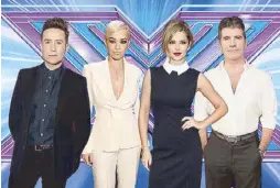  ??  ?? X Factor 2015 judges Rita Ora, Nick Grimshaw, Simon Cowell and Cheryl Versini