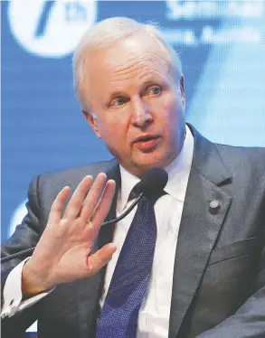  ?? STEFAN WERMUTH / BLOOMBERG FILES ?? Many veteran executives who held key positions at BP under former chief executive Bob Dudley are set to leave the company in the coming months.