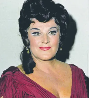  ?? Foto: TT ?? Operasånge­rskan Birgit Nilsson i Puccinis ”Tosca” på Metropolit­anoperan i New York 1968.