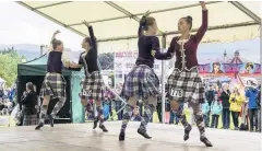  ??  ?? Highland Dancing demonstrat­ions impressed those watching Highland Games