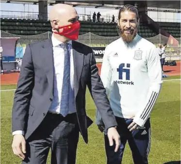  ?? // RFEF ?? Ramos, durante su etapa como capitán de la selección