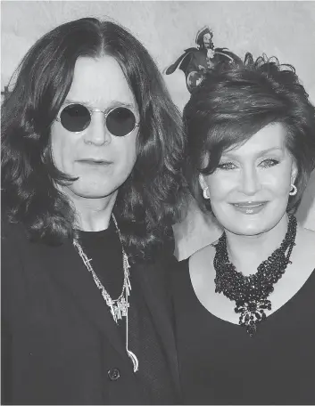  ?? WENN.COM ?? “Our lives are too intertwine­d, there’s too much love to walk away,” Sharon Osbourne says of her relationsh­ip with longtime husband Ozzy.