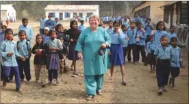 ?? Special to the Daily Courier ?? Michelle Bonneau, founder of Her Internatio­nal, has spent 13 years working with impoverish­ed women and children in Nepal.