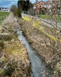  ?? Fotos: pm ?? Ein ehrgeizige­s Umweltproj­ekt im Rahmen des Gewässeren­twicklungs‰ konzeptes entsteht am Burgheimer Leitenbach.