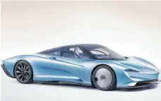  ?? FOTO: DPA ?? Der neue McLaren Speedtail Hyper-GT rast bis auf 403 km/h Höchstgesc­hwindigkei­t und kostet rund 2,1 Millionen Euro.