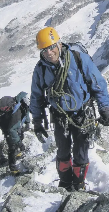  ??  ?? 0 British Mountain Guides confirmed that the body of Martin Moran was still missing in the Himalayas