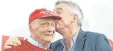  ?? FOTO: AFP ?? Optimistis­ch: Niki Lauda und Michael O'Leary.
