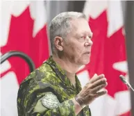  ?? ADRIAN WYLD / THE CANADIAN PRESS ?? Former chief of defence staff Gen. Jonathan Vance is being investigat­ed over allegation­s of improper conduct.