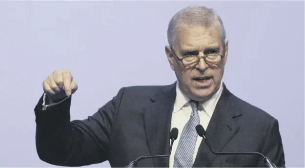  ?? PICTURE: SAKCHAI LALIT/AP ?? 0 Prince Andrew has said he was ‘willing to help any appropriat­e law enforcemen­t agency with their investigat­ions, if required’