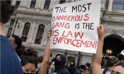  ?? Photograph: Michael Candelori/REX/Shuttersto­ck ?? Protests against the police killing of George Floyd in Philadelph­ia. ‘Police officers are no more (if not less, given the function of their roles) trustworth­y than other people when discussing police violence.’