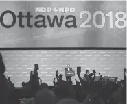  ?? FRED CHARTRAND / THE CANADIAN PRESS ?? The NDP has expanded the boundaries of debate, writes Andrew Coyne, thus pulling the median vote to the left.