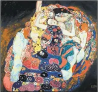  ?? IMAGES COURTESY OF FINE ARTS MUSEUMS OF SAN FRANCISCO ?? “The Virgin” (1913) swirls with Gustav Klimt’s distinctiv­e, mosaic-like decor enveloping intertwine­d nude female figures.