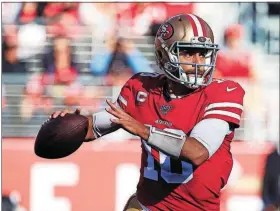  ?? [THE ASSOCIATED PRESS] ?? 49ers quarterbac­k Jimmy Garoppolo hasn’t started a game at Seattle’s CenturyLin­k Field, one of the most difficult places for opponents to play.