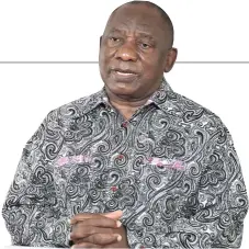  ?? Picture: GCIS ?? Cyril Ramaphosa addressing the nation in the shirt that caused a stir.