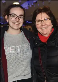  ??  ?? Marie Kearns and Nora Galvin, Killarney, at the screening of Patrick Brendan O’Neill’s film ‘Habitat’ in Cinema Killarney on Monday.