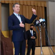  ?? DOUG DURAN — STAFF PHOTOGRAPH­ER ?? Gov. Gavin Newsom, shown in 2021. recently signed off on an annual budget adding billions to the state’s outlay for schools.