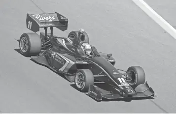  ?? MARK J. REBILAS, USA TODAY SPORTS ?? Ed Jones kept up the momentum from his 2016 Indy Lights championsh­ip with top- 10 finishes in the first two IndyCar races. “Every time I go out I have to prove a point,” Jones says.