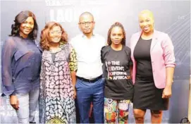  ??  ?? L-R: Ayotunde Olabode; Convener,TEXA 2020, Funke Bucknor-Obruthe; Vertical Head, Business Developmen­t, Flutterwav­e, Akinola Jokosenumi; Project Manager,The Event Xperience Africa,Temitope Oladimeji and Marketing Executive, House OfTara, JoshuaOyel­ege Rebecca at the event