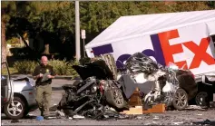  ?? ?? A fatal six-vehicle collision in Cerritos, Calif., last week