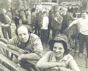  ??  ?? ●●Walter Lloyd (front left) with daughter Caroline Lloyd, (front right) and the Rochdale Civil Aid group in 1969