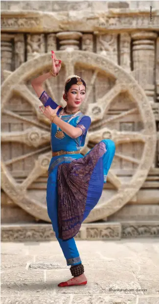  ??  ?? Bharatanat­yam dancer