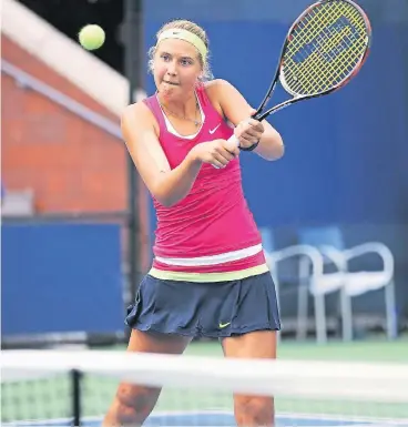  ?? FOTO: ARCHIV ?? Antonia Lottner, die zweimal den Böhner-Cup gewann, ist inzwischen 259. der Weltrangli­ste.