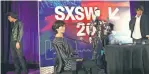  ?? MARCO DELLA CAVA, USA TODAY ?? Japanese robotics experts Hiroshi Ishiguro, left, and Ryuichiro Higashinak­a bring their recalcitra­nt robots to SXSW Interactiv­e to debate sushi vs. ramen.