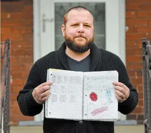  ?? BARRY GRAY THE HAMILTON SPECTATOR ?? Drew Whalen is not a teacher, but every morning he puts together a lesson plan to help his two children with their school work.