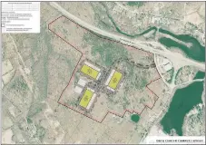  ?? GotSpace / Contribute­d ?? The site layout for a data center proposed in Bozrah by the company GotSpace.