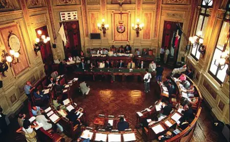  ?? ?? L’aula
Nella foto (archivio), l’aula del consiglio provincial­e di Padova a Palazzo Santo Stefano