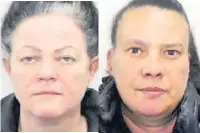 ??  ?? Mum Marie Ratcliffe, left, and aunt Amanda McCurdy were among seven crooks locked up over the plot