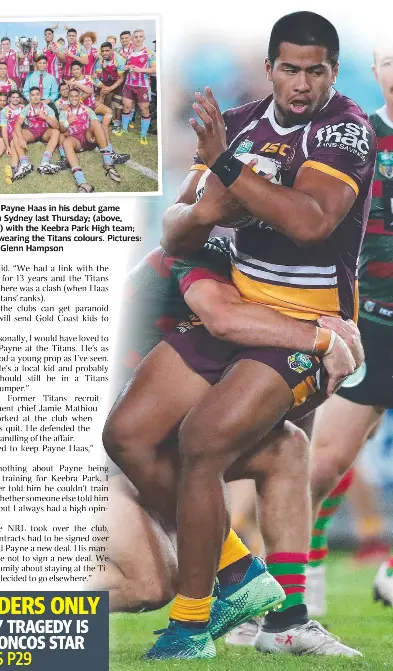 Titans Lost Young Gun In Haas Ical Situation Pressreader