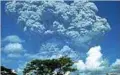  ??  ?? Eruzione del Pinatubo (Filippine) nel 1991