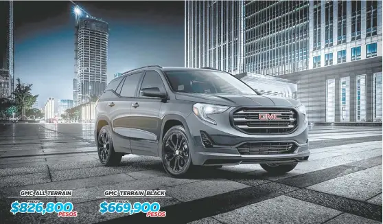  ?? FOTOS: GMC ?? La nueva GMC Terrain es más robusta con todo lujo y comodidad.