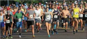  ?? DIGITAL FIRST MEDIA FILE PHOTO ?? The annual Pottstown Half Marathon returns Saturday, welcoming over 300 runners.