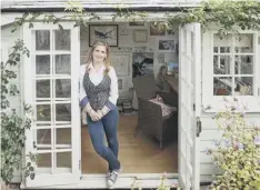  ??  ?? 0 Cressida Cowell works in a writing shed in her garden