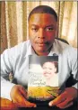  ??  ?? NEW ON THE MARKET: Vuyani Green holding a copy of his book The Road to Thornhill
Picture: SUPPLIED