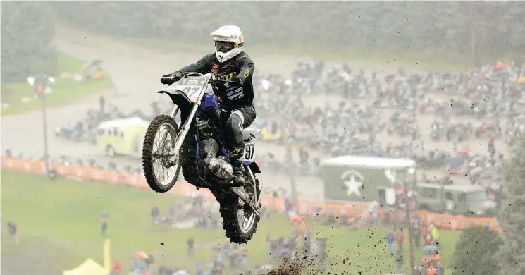  ?? — THE ASSOCIATED PRESS FILES ?? Harley-Davidson has also been celebratin­g its 115-year history with a festival Saturday near Milwaukee that included a 1910s-era hill climb race.