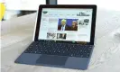  ??  ?? Microsoft’s Surface Go is a small, light, well-made convertibl­e Windows 10 machine that doesn’t break the bank. Photograph: Samuel Gibbs/The Guardian