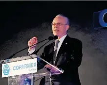  ?? /CARLOS LUNA ?? José Medina Mora, presidente nacional de la Coparmex