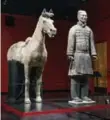  ??  ?? This damaged 2,000-year-old Chinese terracotta warrior statue is valued at $4.5 million (U.S.).