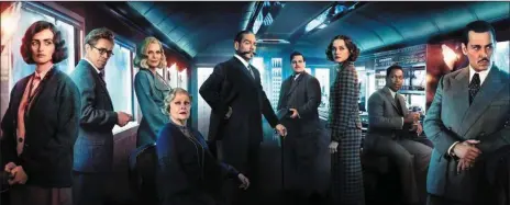  ??  ?? A stellar cast line up in Kenneth Branagh’s 2017 reimaginin­g of Murderonth­eOrientExp­ress (Sunday, Channel 4, 8p.m.)