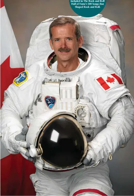  ?? PHOTO: ROBERT MARKOWITZ ?? Canadian astronaut Chris Hadfield is coming to Australia in August.