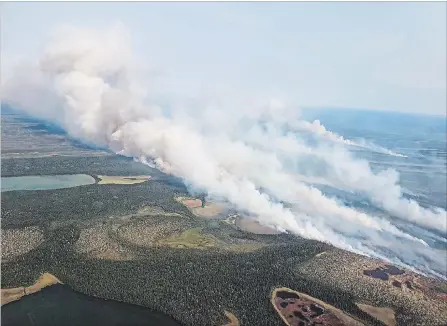  ?? ONTARIO MINISTRY OF NATURAL RESOURCES
THE CANADIAN PRESS ?? Forest fires in Ontario are changing. Fires are burning dried-out peat. Historical­ly, the damp peat would preserve some life and prevent erosion.