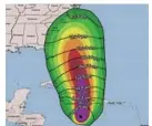  ?? NATIONAL HURRICANE CENTER/COURTESY ?? A new graphic will show the earliest expected time of arrival of tropical stormforce winds to a threatened area.