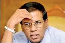  ?? ?? PARTY OUTCAST: The downfall of Sirisena, exiled from party affairs for an uncertain period until the injunction to restrain him from functionin­g as party chairman is concluded in court