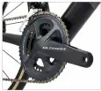  ??  ?? Shimano’s excellent Ultegra Di2 drivetrain offers a broad gear range