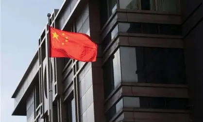  ??  ?? A Chinese researcher is in the San Francisco consulate amid FBI claims she lied about links to China’s military. Photograph: Adrees Latif/ Reuters